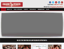 Tablet Screenshot of engagingspeakers.com